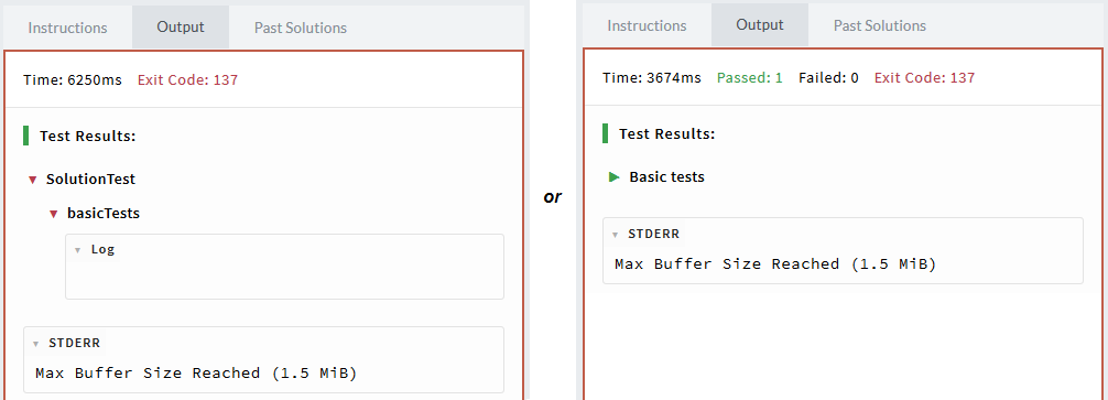 Buffer Limit Error